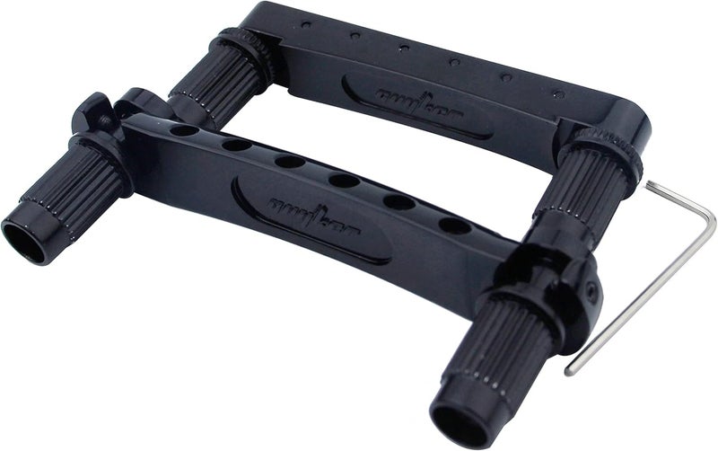 guyker Guitar Tune-O-Matic Bridge and Stop Bar Tailpiece Combo with Anchors and Studs Replacement Compatible with LP SG EPI 6 String Electric Guitar Black - Image 3